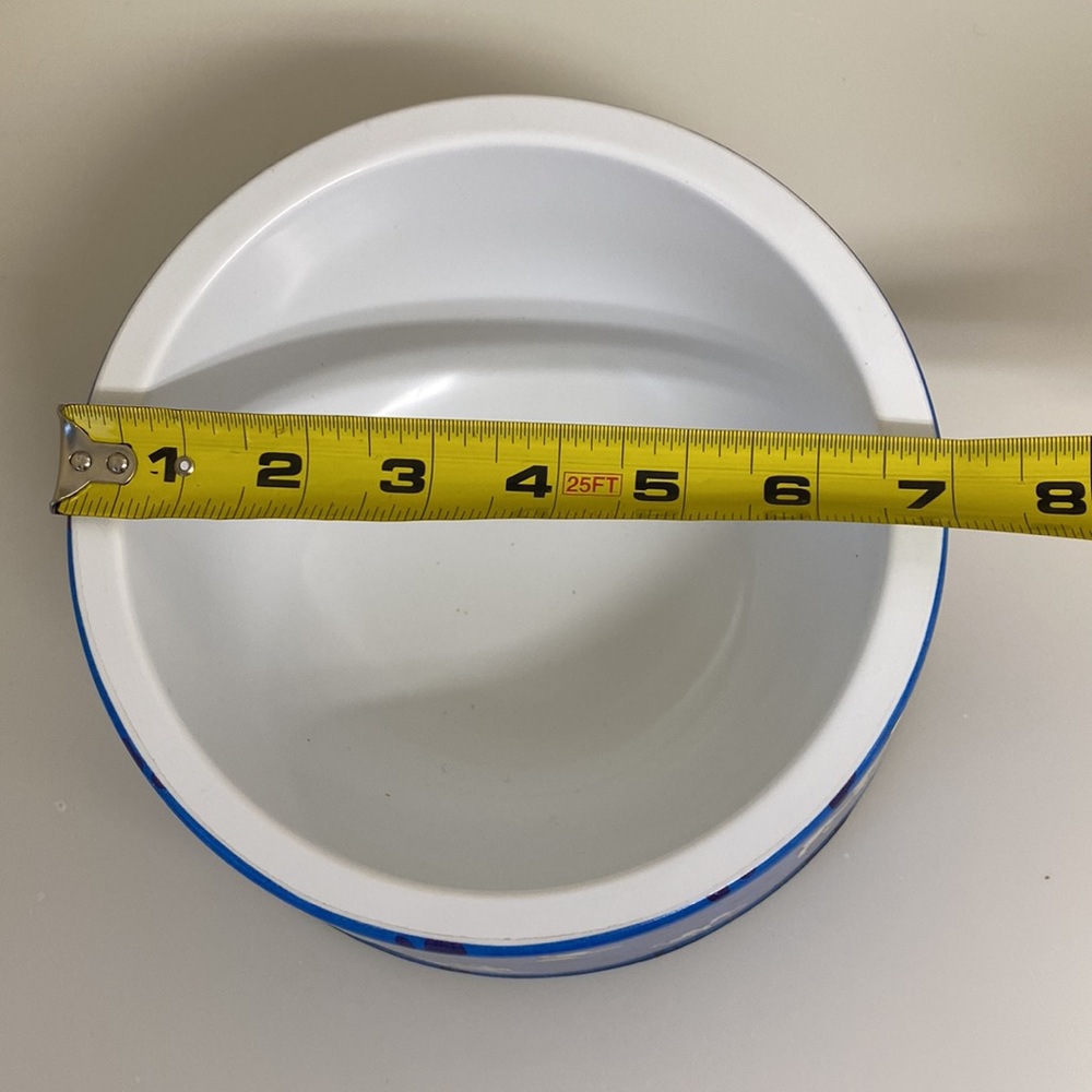 BIG DOG Sportswear Dog and Paw Print, Blue, Food & Water Dog Bowl VTG 2000 - Picture 8 of 9